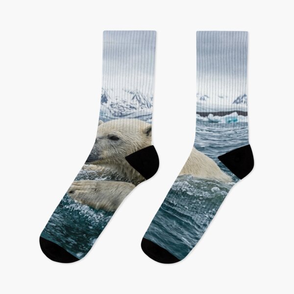 Item preview, Polar bear swimming. designed and sold by Malisa345.
