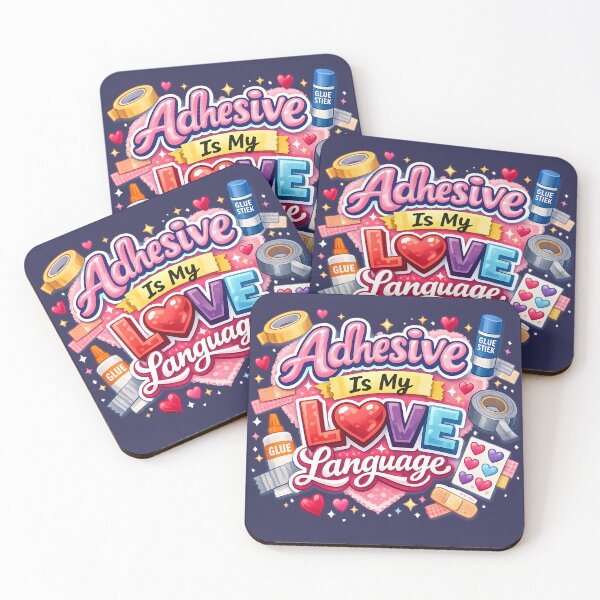 Item preview, Adhesive Is My Love Language – Cute Crafting Design designed and sold by blankTeeShirt.