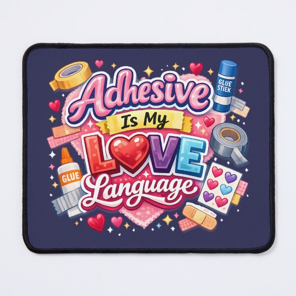 Item preview, Adhesive Is My Love Language – Cute Crafting Design designed and sold by blankTeeShirt.
