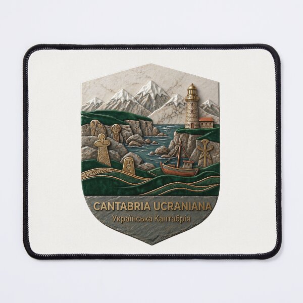 Item preview, Cantabria Ucraniana - Altamira Bison and Picos de Europa - Ukrainian Spain Emblem designed and sold by UkrainianSpain.