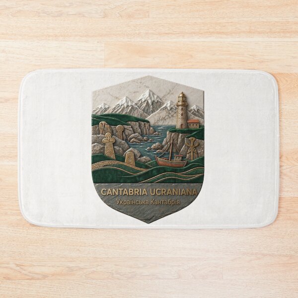 Item preview, Cantabria Ucraniana - Altamira Bison and Picos de Europa - Ukrainian Spain Emblem designed and sold by UkrainianSpain.