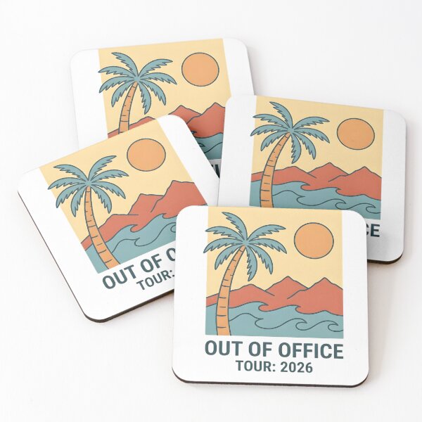 Item preview, Out of Office Tour 2026 Retro Summer Vintage Aesthetic Graphic designed and sold by mimzo.