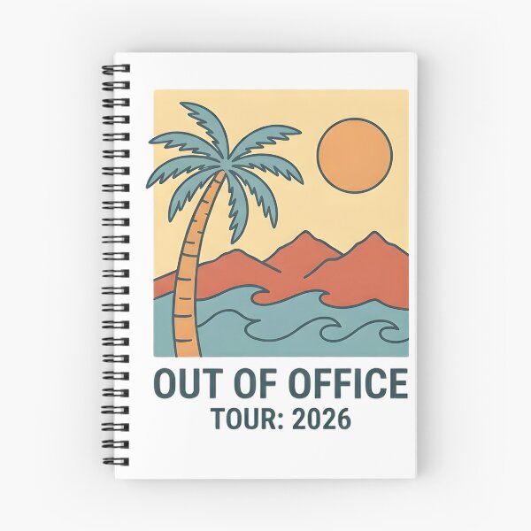 Item preview, Out of Office Tour 2026 Retro Summer Vintage Aesthetic Graphic designed and sold by mimzo.