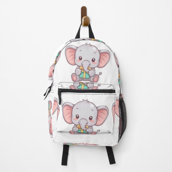 Item preview, Cute Elephant Giftbox Style - Pastel Animal Sticker designed and sold by DigitfanStudio.