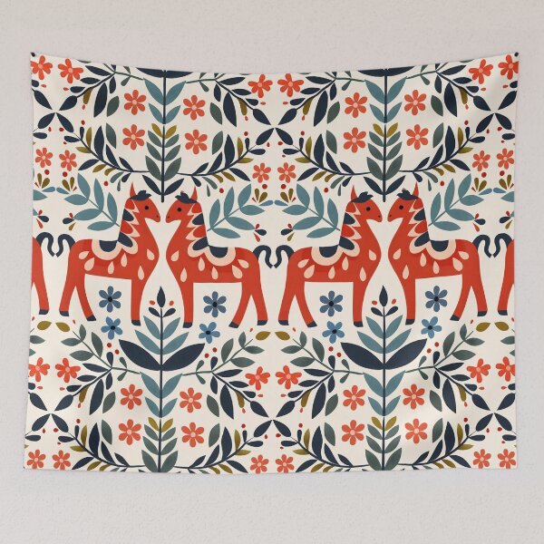 Item preview, Swedish Dala Horses, Floral Horses designed and sold by xiao xuans.