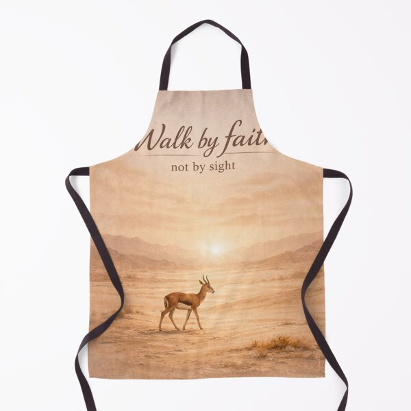 Item preview, Walk by Faith Not by Sight – Desert Gazelle Christian Minimal Art designed and sold by lindalifepeace.