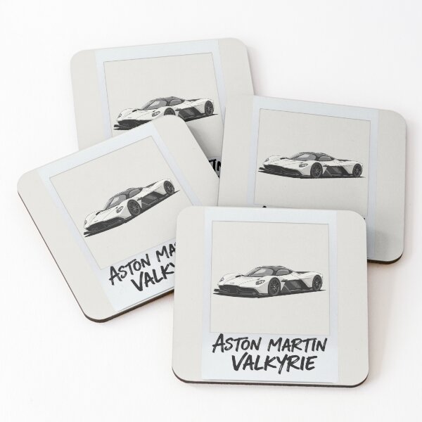 Item preview, Aston Martin Valkyrie Hypercar Minimalist White Polaroid Art designed and sold by Motorline44.