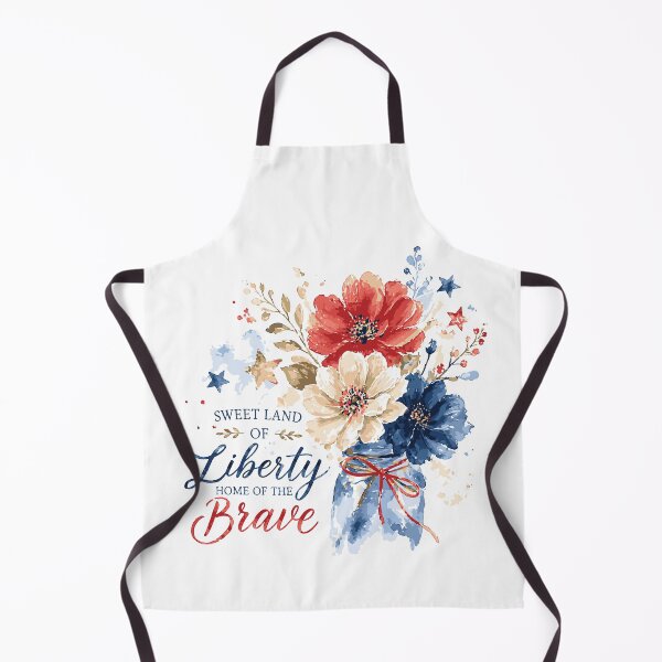 Item preview, Sweet Land of Liberty Floral Vintage Patriotic Design  4th of July Americana Flowers Bouquet water colorArt designed and sold by Pattranit56.