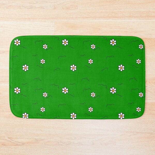 Item preview, Playful Cartoon Daisy Garden - Seamless Grass Pattern designed and sold by Niji Hibana.