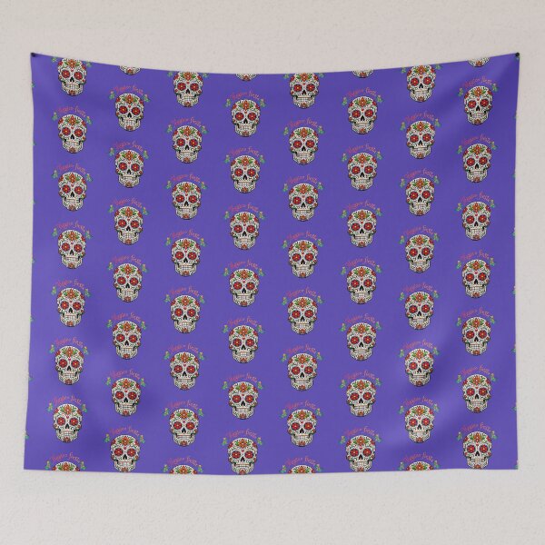 Item preview, Mexico Fiesta Sugar Skull - Vibrant Floral Calavera Art designed and sold by Soluna Studio.