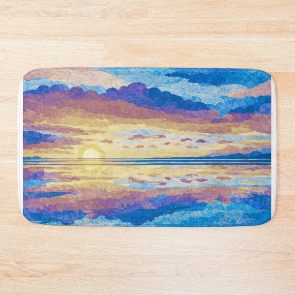 Item preview, Puesta de sol espectacular sobre el Salar de Uyuni VII, paisaje boliviano, collage digital de técnica mixta. designed and sold by SWSandraWechner.