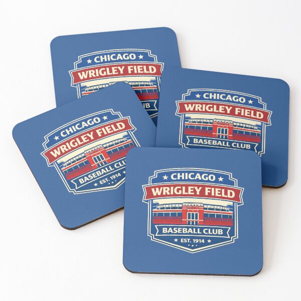 Item preview, Chicago Wrigley Field Vintage Baseball Badge, Retro Ballpark Blue Red Design designed and sold by GhostDawgs.