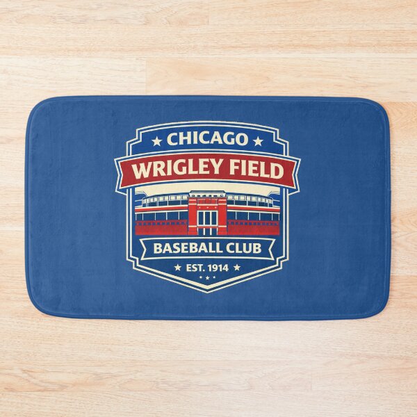 Item preview, Chicago Wrigley Field Vintage Baseball Badge, Retro Ballpark Blue Red Design designed and sold by GhostDawgs.
