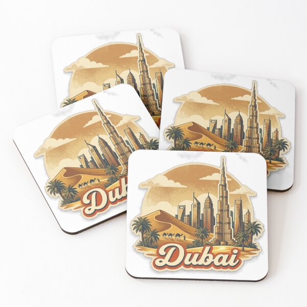 Item preview, Dubai Vintage Retro Travel Design designed and sold by MIArt Studio.