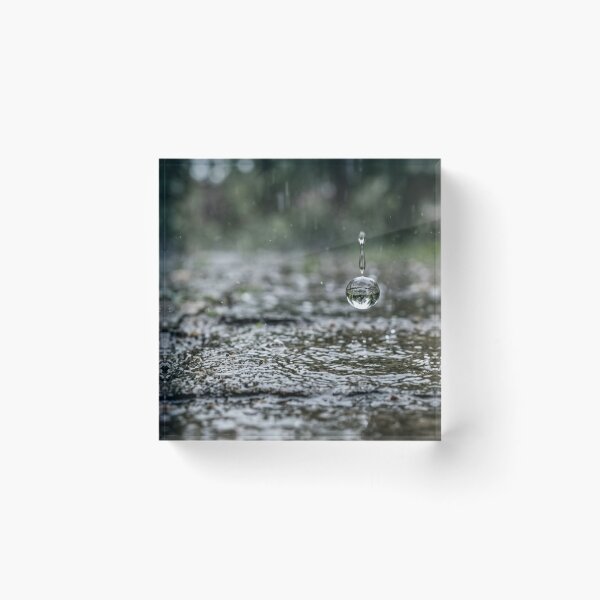 Item preview, Raindrop suspended before impact. designed and sold by Malisa345.
