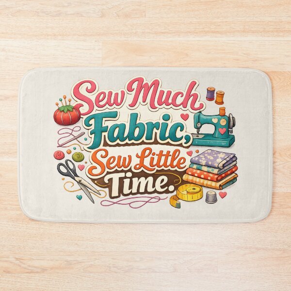 Item preview, Sew Much Fabric, Sew Little Time – Cute Sewing Lover Design designed and sold by blankTeeShirt.