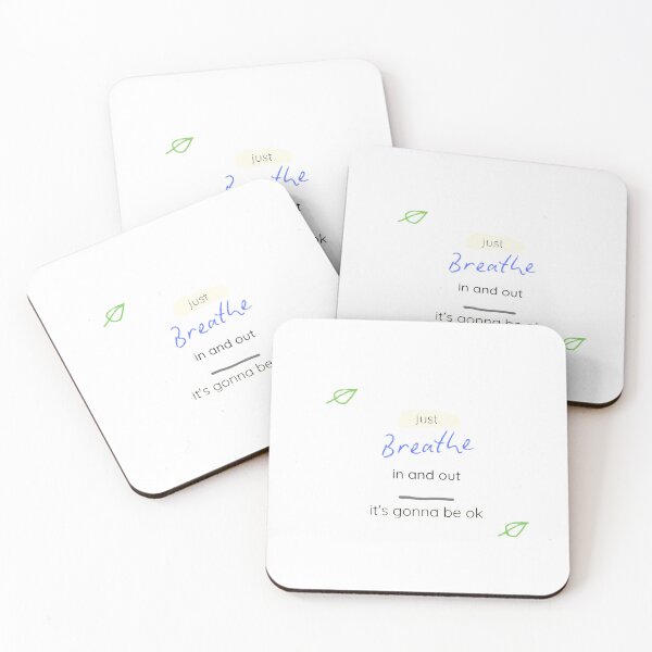 Item preview, Just Breathe In And Out It's Gonna Be Ok Mindfulness Quote designed and sold by IntertwineCo.