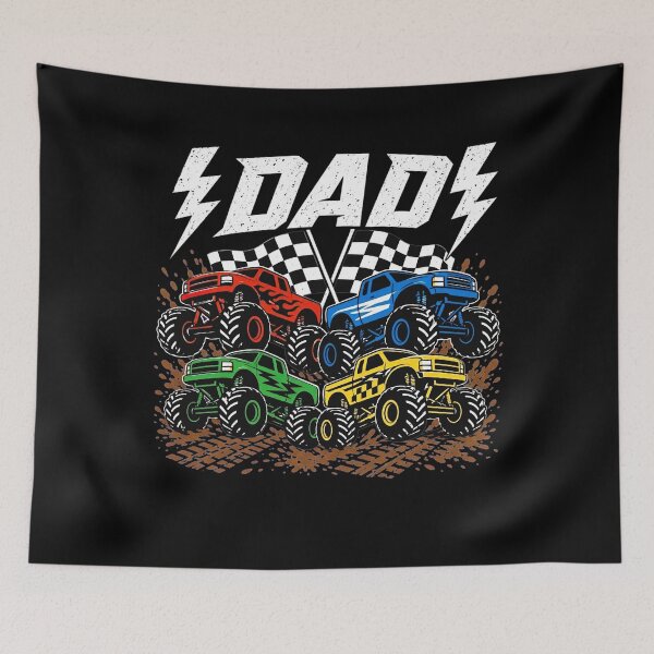 Item preview, Dad Retro Monster Truck Family Crew Birthday Matching  designed and sold by clothesy7.