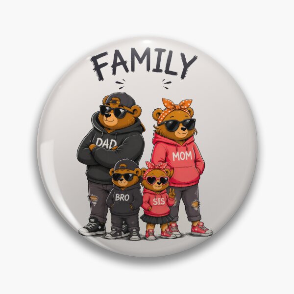 Item preview, Big bear Family Dad Mom Bro Sis designed and sold by CozyAStudio.