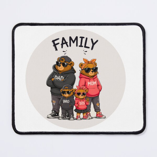Item preview, Big bear Family Dad Mom Bro Sis designed and sold by CozyAStudio.