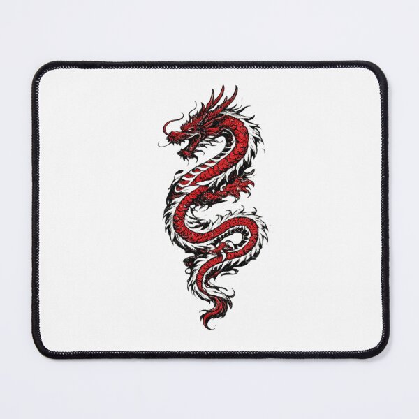 Item preview, Red Japanese Dragon Tattoo Style Asian Aesthetic Design designed and sold by KaozTempest.