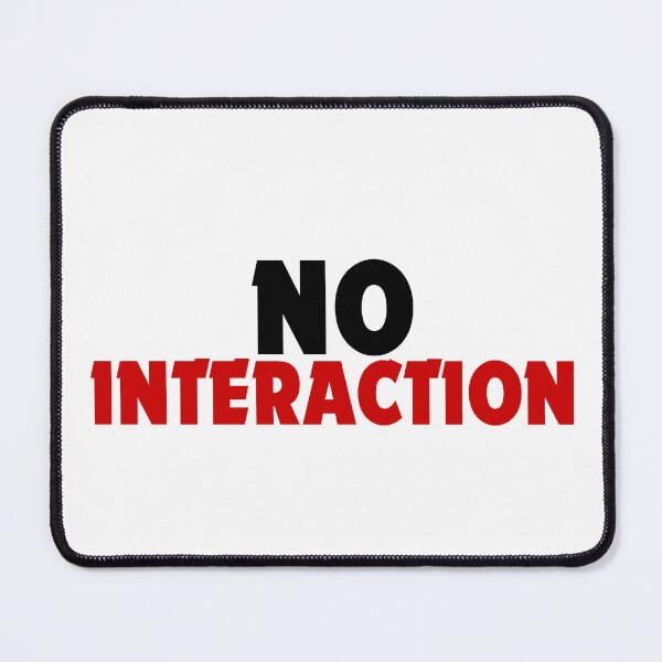 Item preview, No Interaction Minimalist Introvert Humor Design designed and sold by DomKo10.