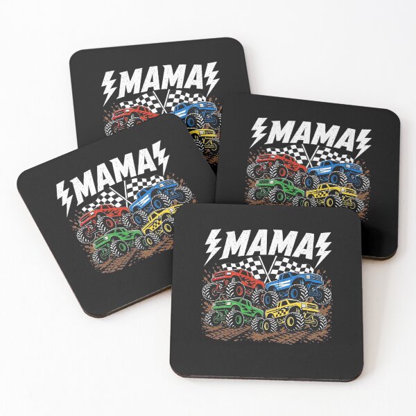 Artikelvorschau, Mama Retro Monster Truck Familien-Crew Geburtstags-Partnerlook entworfen und verkauft von clothesy7.