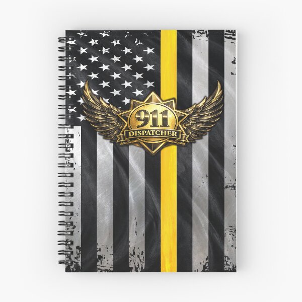 Item preview, 911 Dispatcher Badge – Thin Gold Line American Flag Design designed and sold by artistwill.