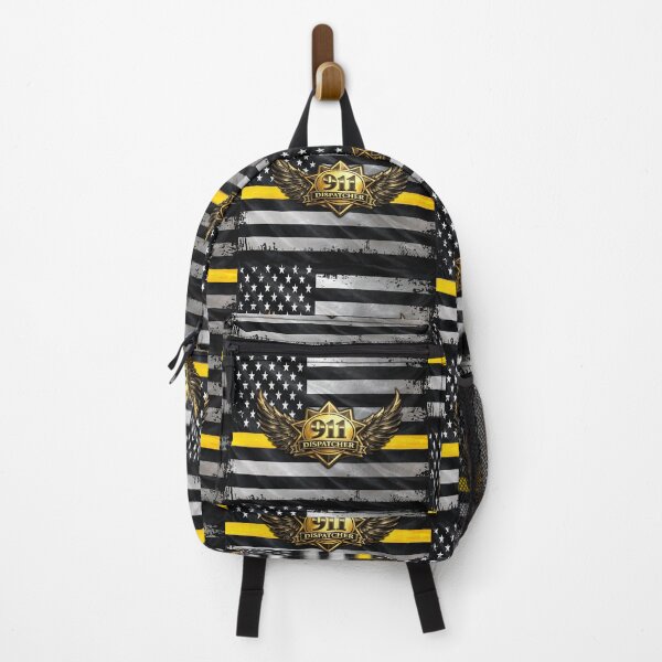Item preview, 911 Dispatcher Badge – Thin Gold Line American Flag Design designed and sold by artistwill.