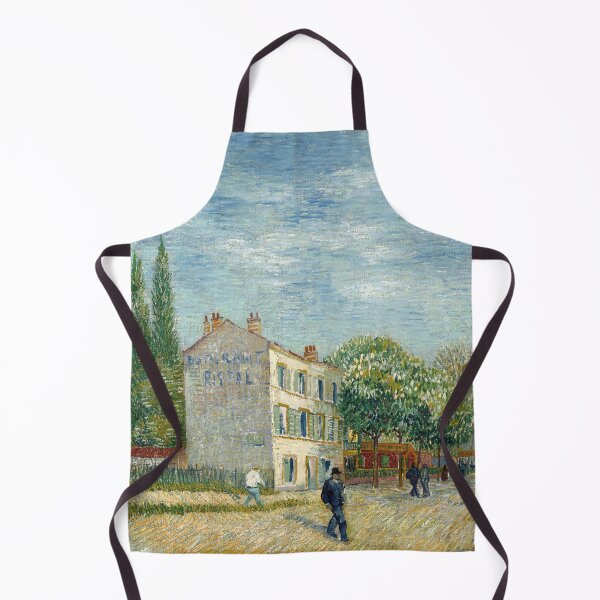 Item preview, Restaurant Rispal at Asnières by Vincent van Gogh: Post Impressionist Street Scene designed and sold by artofuniverse.