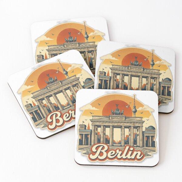 Artikelvorschau, Berlin Vintage Retro Reisedesign entworfen und verkauft von MIArt Studio.
