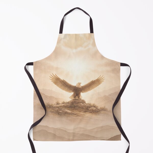 Item preview, Golden Eagle – Christian Strength Symbol Minimal Nature Art designed and sold by lindalifepeace.