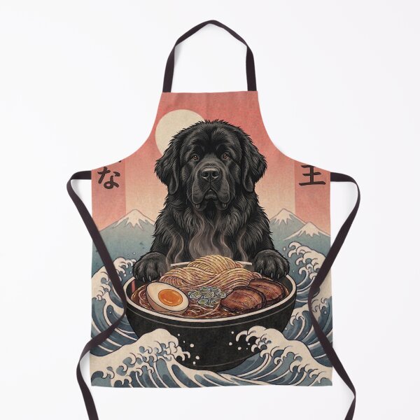 Item preview, Funny Newfoundland Japanese Ramen Noodles Vintage Kanagawa Wave designed and sold by FurryHavenPH.