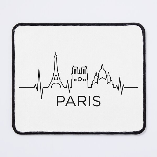 Item preview, Paris Skyline Heartbeat - Minimalist City Life Art designed and sold by blastercreation.