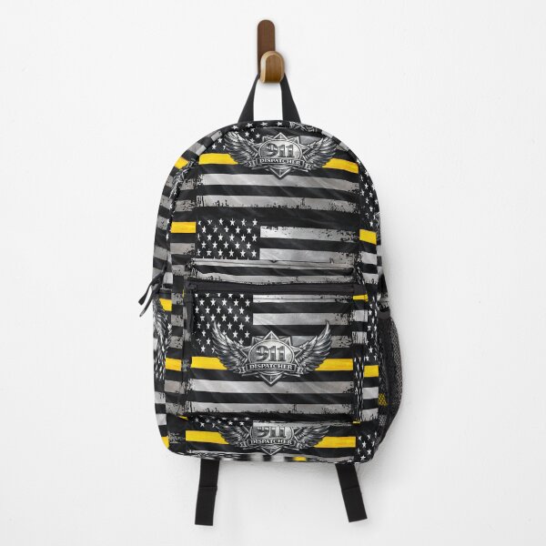 Item preview, 911 Dispatcher Badge – Thin Gold Line American Flag Design designed and sold by artistwill.