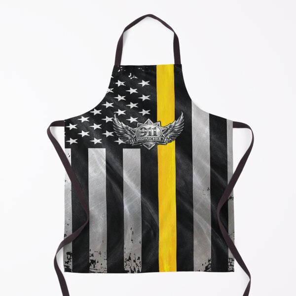 Item preview, 911 Dispatcher Badge – Thin Gold Line American Flag Design designed and sold by artistwill.