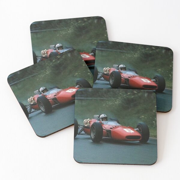 Item preview, Vintage Formula 1 Racing Car Red #6 – Classic Grand Prix Racing Poster designed and sold by Road To Track.