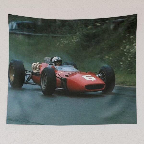 Item preview, Vintage Formula 1 Racing Car Red #6 – Classic Grand Prix Racing Poster designed and sold by Road To Track.