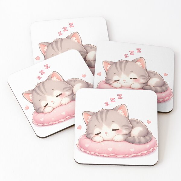 Item preview, Sleepy Cute Kitten Kawaii Cozy Mood Design designed and sold by Sadia  Jannat.