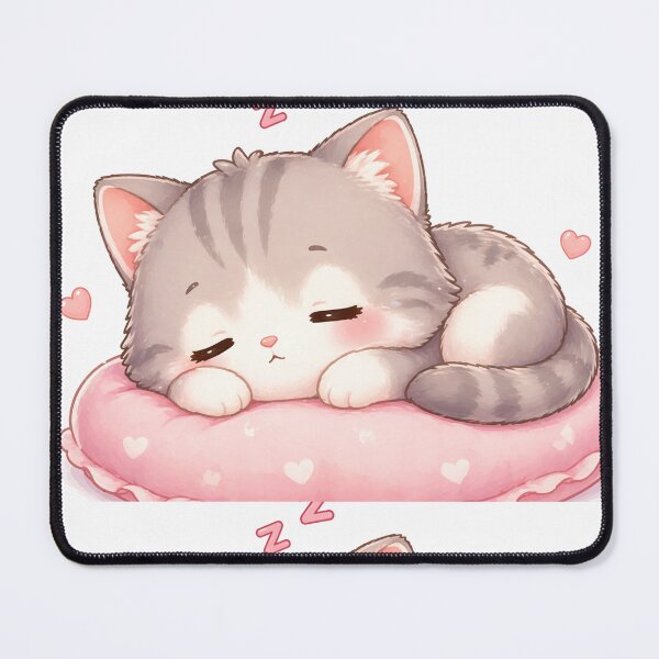 Item preview, Sleepy Cute Kitten Kawaii Cozy Mood Design designed and sold by Sadia Jannat.