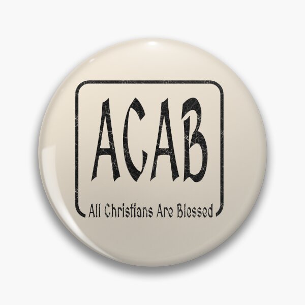 Item preview, ACAB – All Christians Are Blessed – Bold Positivity and Faith-Inspired Parody Design | Black color  designed and sold by ZechJohnRB.