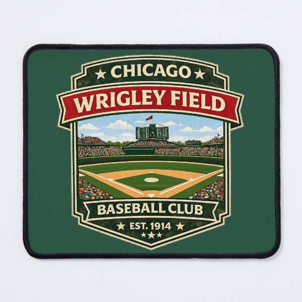 Item preview, Chicago Wrigley Field Vintage Stadium Badge, Retro Baseball Ballpark Scene Design designed and sold by GhostDawgs.
