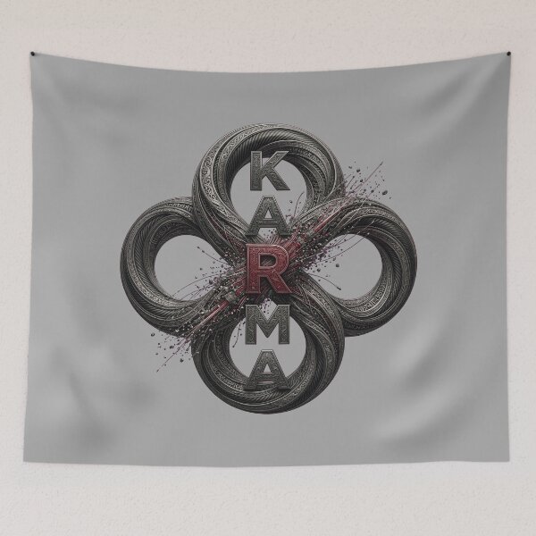 Item preview, Karma Infinity Loop Minimalist Dark Aesthetic designed and sold by MarCinu Art.