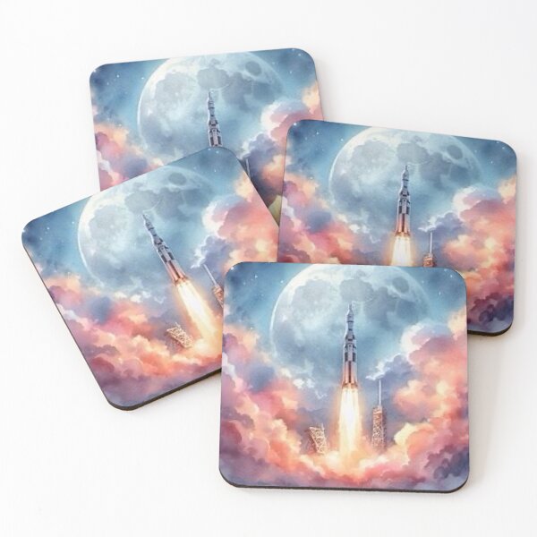 Item preview, Lunar Mission Liftoff  designed and sold by TinCatOutPost.