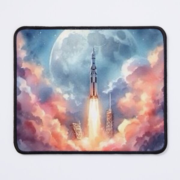 Item preview, Lunar Mission Liftoff designed and sold by TinCatOutPost.