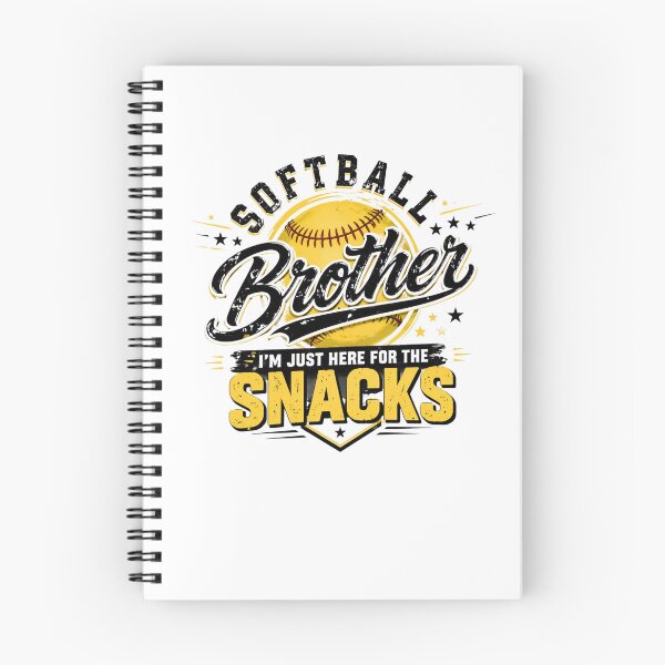 Item preview, Funny Softball Brother I'm Just Here For The Snacks Retro Sports Graphic designed and sold by bilal sibgui.