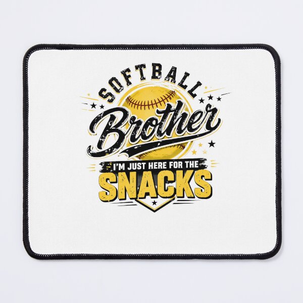 Item preview, Funny Softball Brother I'm Just Here For The Snacks Retro Sports Graphic designed and sold by bilal sibgui.