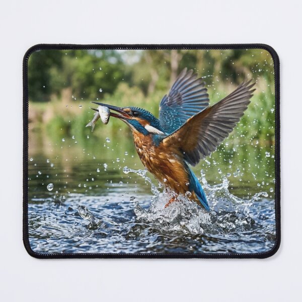 Item preview, Kingfisher catching a fish. designed and sold by Malisa345.
