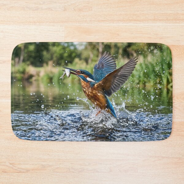 Item preview, Kingfisher catching a fish. designed and sold by Malisa345.