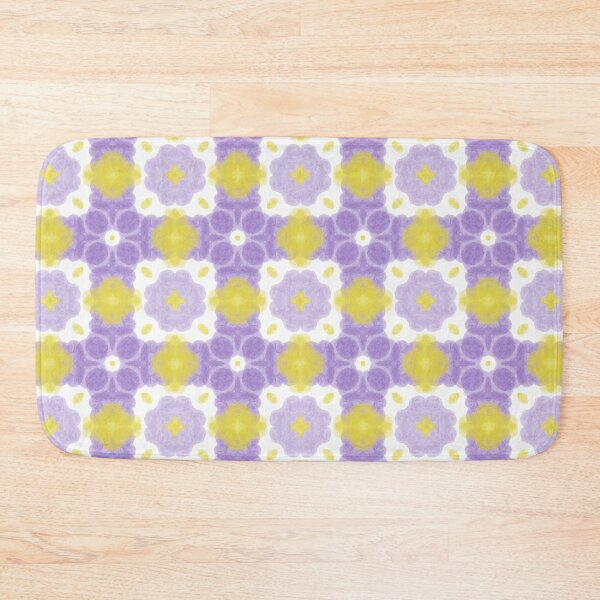 Item preview, Watercolor Purple and Yellow Floral Pattern 1 designed and sold by QuestingPixel.